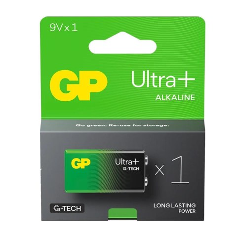 Bateria alkaliczna 6LR61 9V GP ReCyko Ultra+ Alkaline G-TECH - 1 sztuka Bateria alkaliczna 6LR61 9V GP ReCyko Ultra+ Alkaline G-TECH - 1 sztuka