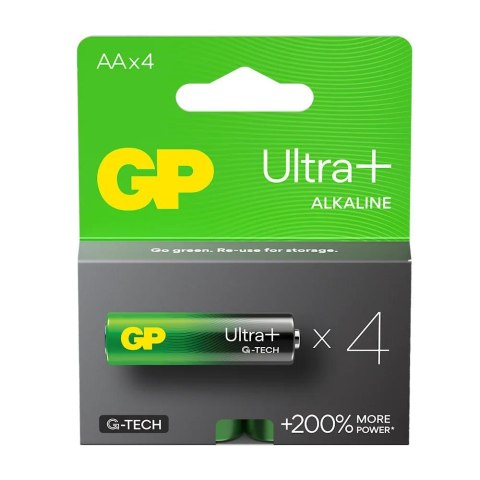 Bateria alkaliczna AA/LR6 GP ReCyko Ultra+ Alkaline G-TECH - 4 sztuki Bateria alkaliczna AA/LR6 GP ReCyko Ultra+ Alkaline G-TECH - 4 sztuki