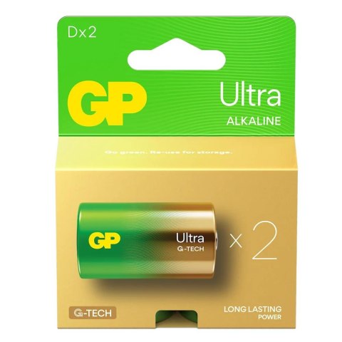 Bateria alkaliczna D/LR20 GP ReCyko Ultra alkaline G-TECH - 2 sztuki Bateria alkaliczna D/LR20 GP ReCyko Ultra alkaline G-TECH - 2 sztuki