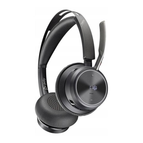 Słuchawki bezprzewodowe z mikrofonem Poly Voyager Focus 2-M Microsoft Teams USB-C + adaptery + Charging Stand Słuchawki bezprzewodowe z mikrofonem Poly Voyager Focus 2-M Microsoft Teams USB-C + adaptery + Charging Stand