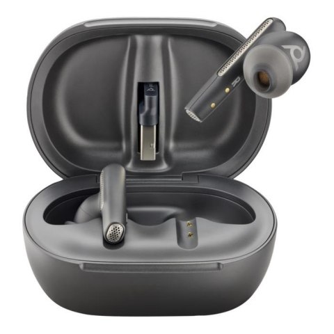 Słuchawki bezprzewodowe z mikrofonem Poly Voyager Free 60+ UC M Earbuds + adapter + Charging Case Słuchawki bezprzewodowe z mikrofonem Poly Voyager Free 60+ UC M Earbuds + adapter + Charging Case