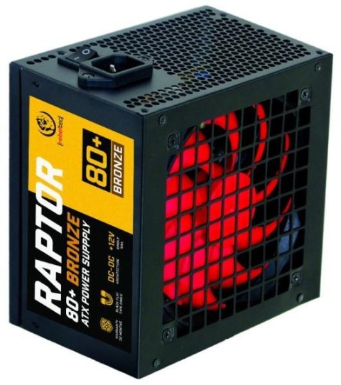 Zasilacz ATX Rebeltec RAPTOR 600W, BRONZE 80+, Single Rail, DC-DC Zasilacz ATX Rebeltec RAPTOR 600W, BRONZE 80+, Single Rail, DC-DC