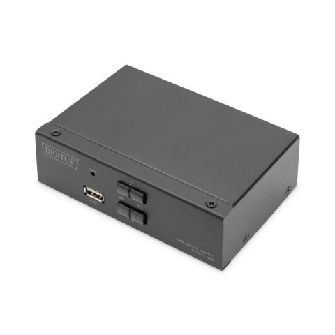 Przełącznik KVM DIGITUS 2 portowy DisplayPort, 4K 60Hz Przełącznik KVM DIGITUS 2 portowy DisplayPort, 4K 60Hz
