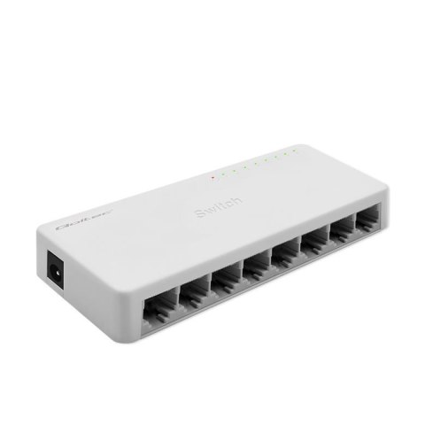 Switch niezarządzalny Qoltec przełącznik sieciowy 8 x port RJ45 | 1000Mbps | Fast Ethernet | LAN Switch niezarządzalny Qoltec przełącznik sieciowy 8 x port RJ45 | 1000Mbps | Fast Ethernet | LAN