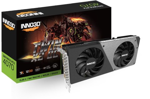 Karta graficzna INNO3D GEFORCE RTX 4070 TWIN X2 OC (N40702-126XX-185252N) Karta graficzna INNO3D GEFORCE RTX 4070 TWIN X2 OC (N40702-126XX-185252N)