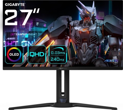 Monitor GIGABYTE FO27Q2 (27" /OLED /240Hz /2560 x 1440 /Czarny) Monitor GIGABYTE FO27Q2 (27" /OLED /240Hz /2560 x 1440 /Czarny)