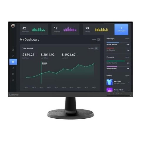 Monitor Lenovo 23,8" C24-40 (63DCKAT6EU) VA FHD 75Hz VGA HDMI Monitor Lenovo 23,8" C24-40 (63DCKAT6EU) VA FHD 75Hz VGA HDMI