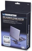 Uniwersalny zasilacz sieciowy do notebooka 40W Zasilacz sieciowy MANHATTAN 40W 1-pin 9.5 / 12 / 18.5 / 19 / 20V