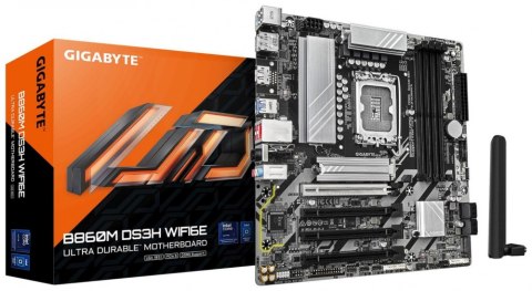 Płyta główna GIGABYTE B860M DS3H WIFI6E LGA1851 MICRO ATX Płyta główna GIGABYTE B860M DS3H WIFI6E LGA1851 MICRO ATX
