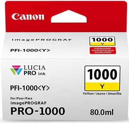 Wkład CANON PFI-1000 Żółty 0549C001