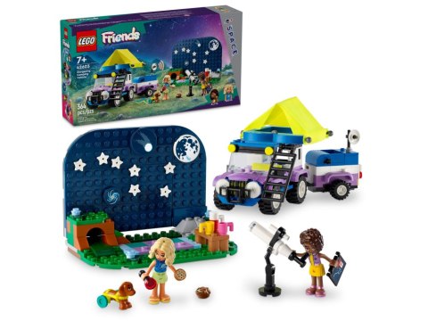 LEGO 42603 Friends - Kamper z mobilnym obserwatorium gwiazd