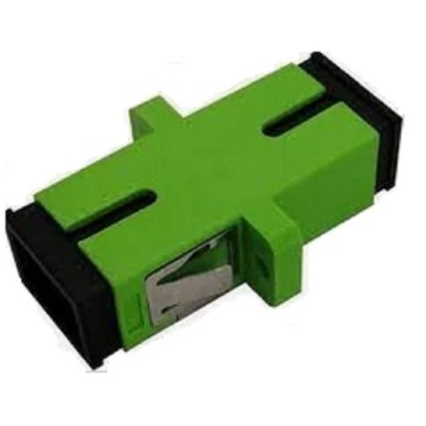 Adapter światłowodowy SC APC/SC APC, simplex, jedn omodowy OS2, ceramiczna ferrula, zielony Adapter światłowodowy SC APC/SC APC, simplex, jedn omodowy OS2, ceramiczna ferrula, zielony