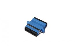 Adapter światłowodowy SC/SC, duplex, jednomodowy O S2, ceramiczna ferrula, niebieski