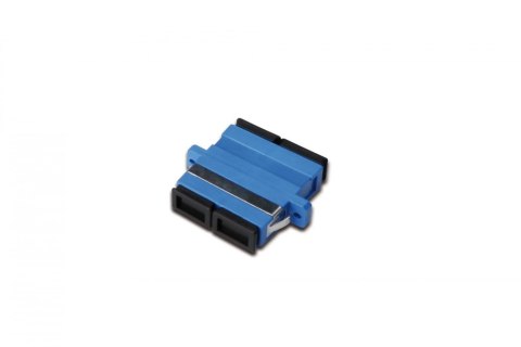 Adapter światłowodowy SC/SC, duplex, jednomodowy O S2, ceramiczna ferrula, niebieski Adapter światłowodowy SC/SC, duplex, jednomodowy O S2, ceramiczna ferrula, niebieski