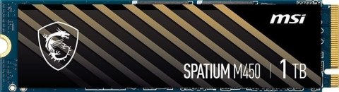 Dysk SSD MSI Spatium M450 1 TB Spatium (M.2 2280″ /1 TB /PCI-E x4 Gen4 NVMe /3400MB/s /2400MB/s) Dysk SSD MSI Spatium M450 1 TB Spatium (M.2 2280″ /1 TB /PCI-E x4 Gen4 NVMe /3400MB/s /2400MB/s)