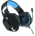 Słuchawki z mikrofonem TRACER GameZone Dragon Blue LED Czarno-niebieski