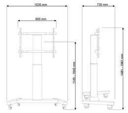 Uchwyt do TV NEOMOUNTS BY NEWSTAR PLASMA-M2250BLACK (nośność 130kg \42 - 100 cali)