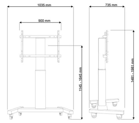 Uchwyt do TV NEOMOUNTS BY NEWSTAR PLASMA-M2250BLACK (nośność 130kg \42 - 100 cali)