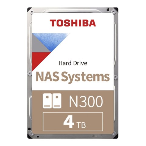 Dysk Toshiba N300 HDWG740EZSTC 4TB 3,5" 7200 512MB SATA III NAS RETAIL Dysk Toshiba N300 HDWG740EZSTC 4TB 3,5" 7200 512MB SATA III NAS RETAIL