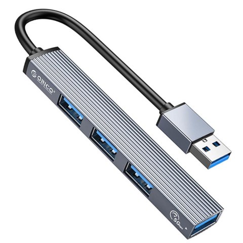 HUB USB-A Orico AH-A13-GY-EP-HW 1xUSB-A 3.1, 3xUSB-A 2.0, 5Gbps, alu HUB USB-A Orico AH-A13-GY-EP-HW 1xUSB-A 3.1, 3xUSB-A 2.0, 5Gbps, alu