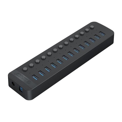 HUB USB-A Orico CT2U3-13AB-EU-BK-BP 13x USB-A 5Gbps BC 1.2 60W czarny HUB USB-A Orico CT2U3-13AB-EU-BK-BP 13x USB-A 5Gbps BC 1.2 60W czarny