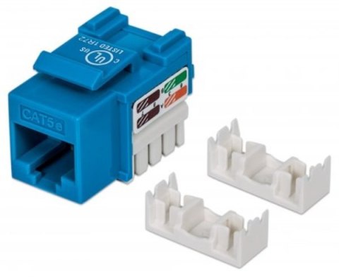 Intellinet Moduł Keystone Cat5e UTP RJ45 zaciskany niebieski