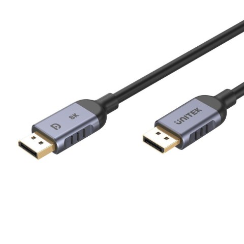 Kabel DisplayPort 1.4 Unitek C1628GY01-2M, 8K@60Hz, 4K@240Hz, 2m Kabel DisplayPort 1.4 Unitek C1628GY01-2M, 8K@60Hz, 4K@240Hz, 2m