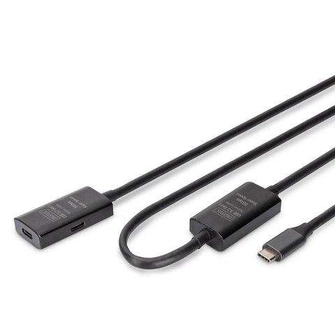 Kabel przedłużający aktywny DIGITUS DA-73109, USB 3.2 Gen1, 5Gbps, USB-C - USB-C, 10m Kabel przedłużający aktywny DIGITUS DA-73109, USB 3.2 Gen1, 5Gbps, USB-C - USB-C, 10m