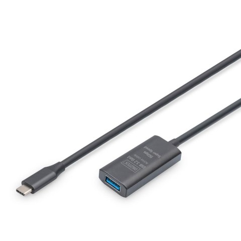 Kabel przedłużający aktywny DIGITUS DA-73110, USB 3.2 Gen1, 5Gbps, USB-C - USB-A, 5m Kabel przedłużający aktywny DIGITUS DA-73110, USB 3.2 Gen1, 5Gbps, USB-C - USB-A, 5m