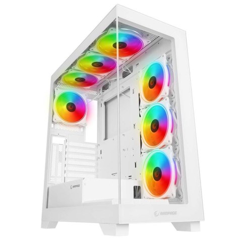Obudowa Rampage Hydra V3 4x120mm wentylator, RGB, biała Obudowa Rampage Hydra V3 4x120mm wentylator, RGB, biała