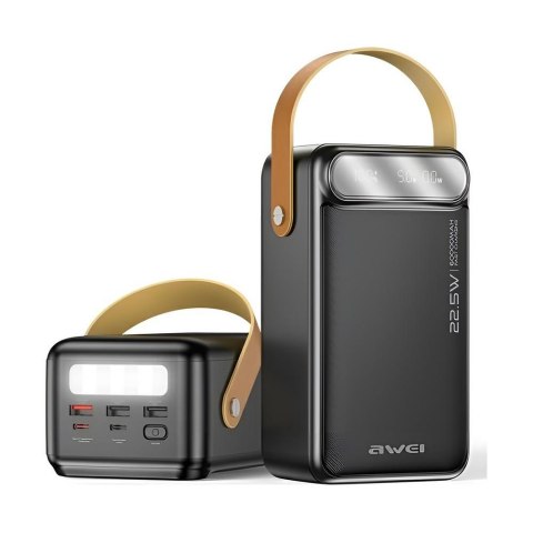 Powerbank Awei P101K 60000mAh 22,5W 3xUSB-A 2xUSB-C czarny Powerbank Awei P101K 60000mAh 22,5W 3xUSB-A 2xUSB-C czarny