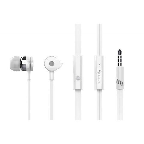 Słuchawki Douszne TECHLY SB-HP A1WHTY (1.2m /Jack 3.5 mm wtyk/Biały)